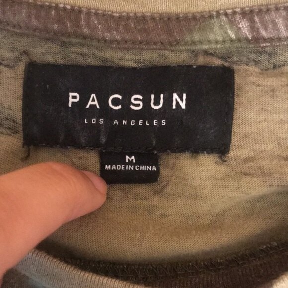 PACSUN Los Angeles army print tshirt size medium - Picture 4 of 11